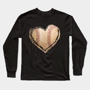 Heart Baseball Long Sleeve T-Shirt